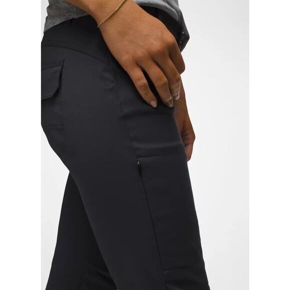 Prana Halle Straight Pant Women's 6 Short Coal Standard Fit Low Rise Stretch - Picture 4 of 13